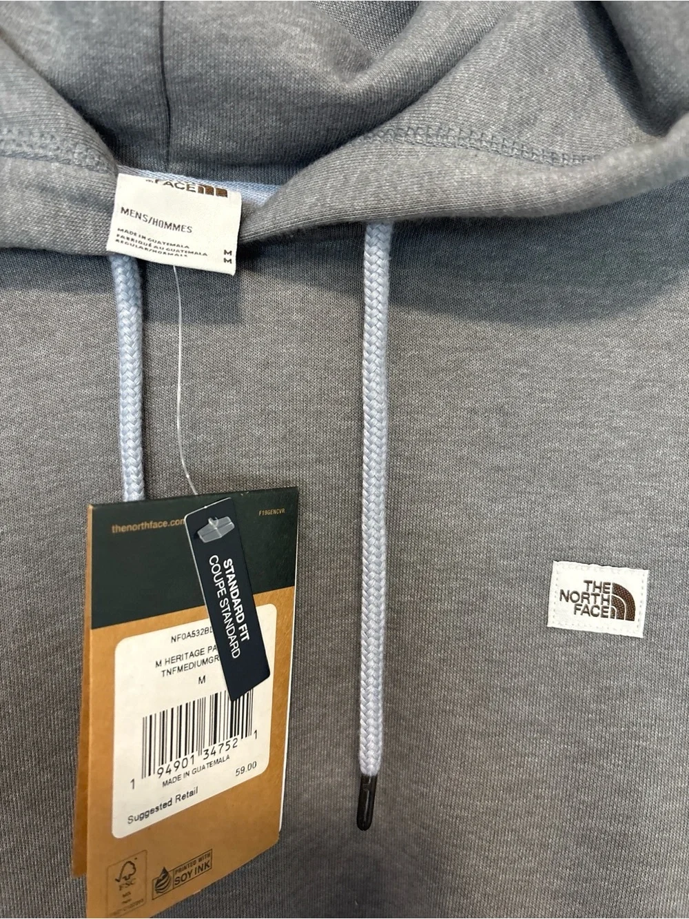 The North Face Men's Charcoal Gray Pullover Hoodie